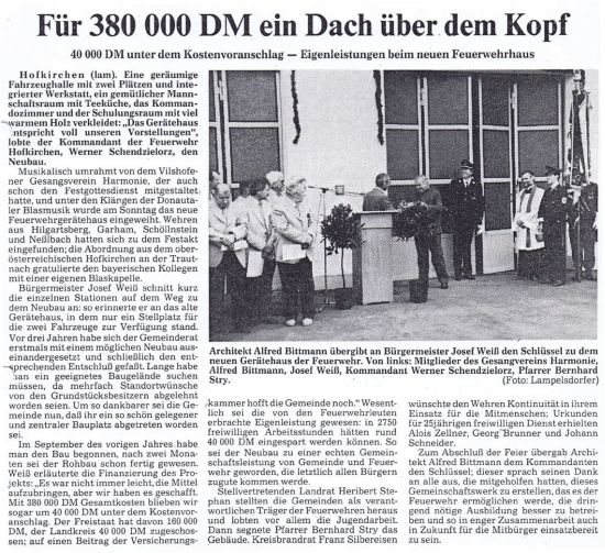Feuerwehrhausbau